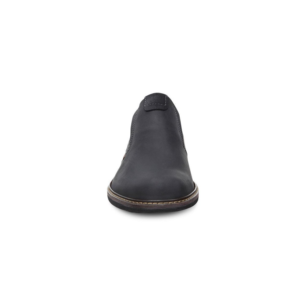 ECCO Mens Slip On Black - Turn Shoes - ANU-025196